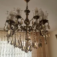 لوستر برنز ۵ شاخه ۱۰ شعله ۲ عدد