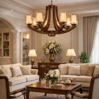 لوستر چوبی مدل گلاره