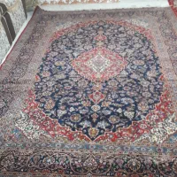 فرش ۹متری دستبافت کاشان قطب سالم سالم با تابلو کرک