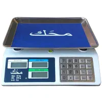 ترازو 40 کیلوگرمی محک صفحه کیبرد استیل و حافظه دار