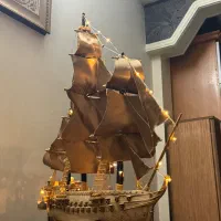 کشتی بادبانی دست ساز چوبی کلکسیونی