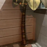 آباژور نخل مسی تزئینی|چراغ خواب و آباژور|خرمآباد, |دیوار