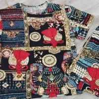 ست دوتیکه لباس زنانه گیاهی