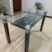 میز و صندلی ناهار خوری شیشه ای