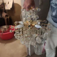 لوستر شیشه ای ،کاملا سالم و شیک|لوستر و چراغ آویز|کرمان, |دیوار