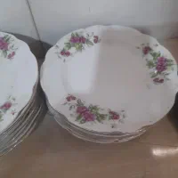پشقاب گل قرمز
