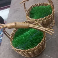 فروش عمده سبد و ست هفت‌سین حصیرپلاستیکی