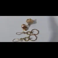 گوشواره و انگشتر طلا سه درصد|جواهرات|خواف, |دیوار