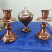 شمعدان و قندان مسی
