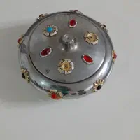 شکلات خوری آنتیک  قدیمی گلدان دوپوست عتیق