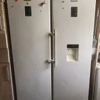 یخچال یخچال فریزر دوقلو دیپوینت درب طرح چرم
