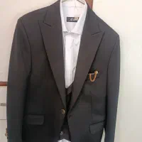 یکدست کت و شلوار و پیراهن تترون سفید|لباس|بروجرد, |دیوار