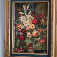 دوعدد تابلو فرش دستباف باف با قاب