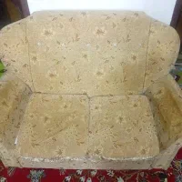 مبلمان هفت نفره ی عدد میز جلو مبل و ۳ عدد عسلی..