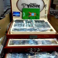 سرویس کامل قاشق چنگال چمدانی۱۲۸ پارچه|ظروف سرو و پذیرایی|کرج, عظیمیه|دیوار
