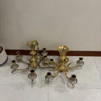 لوستر ۵ پر برنجی