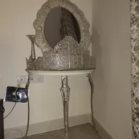 آینه و شمعدان عروس در حد نو