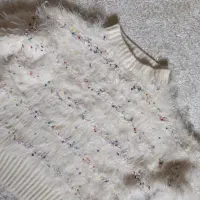 پلیور بافت با پرز رنگین