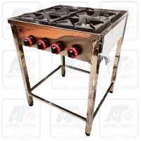 اجاق گاز صنعتی پایه دار استیل 3و4 شعله مربعی خطی|کافیشاپ و رستوران|مشهد, شیرحصار|دیوار