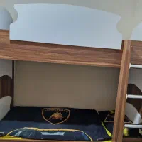 تخت خواب دو طبقه و میز تحریر ست