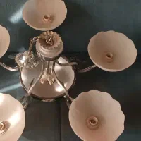 لوستر پنج شاخه|لوستر و چراغ آویز|قائم‌شهر, |دیوار