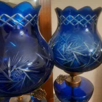 شمعدان تراش آبی|صنایع دستی و سایر لوازم تزئینی|تهران, اتابک|دیوار