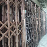 درب ضدسرقت حفاظ آکاردونی همراه قفل رنگ ریل|مصالح و تجهیزات ساختمان|رشت, قاسمیه|دیوار