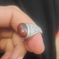 انگشتر عقیق ناب قدیمی|جواهرات|یزد, |دیوار
