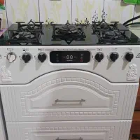 گاز صفحه شیشه ای و هود بیمکث