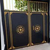 درب گراژ طرح دایره سیاه|مصالح و تجهیزات ساختمان|اهواز, زرگان|دیوار