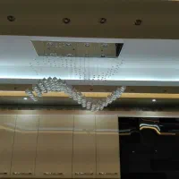 تولید لوستر  ریسه ای(سه بعدی) طرح موج|لوستر و چراغ آویز|اردبیل, |دیوار