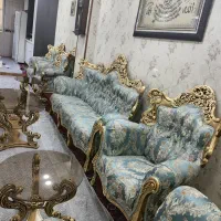 مبل استیل ۷نفره سلطنتی|مبلمان خانگی و میز عسلی|تهران, شهرک ولیعصر شمالی|دیوار