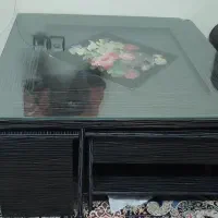 گل میز سالم و تمیز همراه ۴میز کوچک|مبلمان خانگی و میز عسلی|شیراز, درکی|دیوار