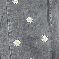 شلوار لی طرحدار گلدوزی