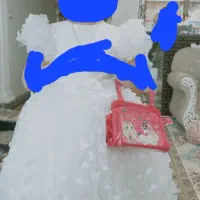 پیراهن کاملاسالم سفیدفقط یک بارپوشیده