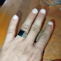 سه انگشتر نقره نگین دار
