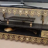 میز تلویزیون ساعت دیواری بوفه برنجی|ساعت دیواری و تزئینی|هشتگرد, شهرک ولیعصر (مصلی)|دیوار