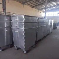 تولیدی سطل زباله مکانیزه شهرداری فلزی مدل fp1100