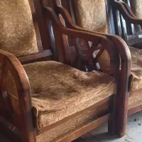 مبل تک نفره چوبی
