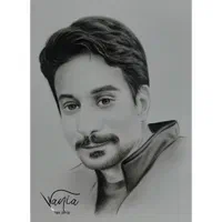نقاشی چهره همراه با آوا، هدیه، کادو، سیاهقلم|تابلو، نقاشی، عکس|تهران, افسریه شمالی|دیوار