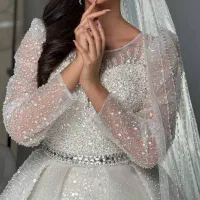 لباس عروس با دامن پرنسسی فول سنگ|لباس|پاکدشت, پاکدشت (مامازند)|دیوار