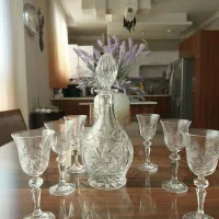 جام و تنگ کریستال بوهمیا نو کاملا سالم جعبه ندارد