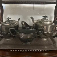 ست سیلور پلیت|کلکسیون اشیاء عتیقه|تهران, سعادت‌آباد|دیوار