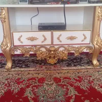 میز تلویزیون چوبی طلایی سالم 3میلیون
