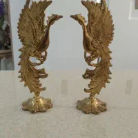 مجسمه برنجی وچوبی