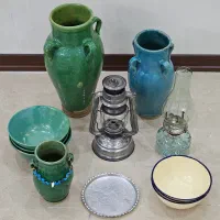 فانوس چراغ کوزه کاسه قدیمی