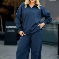 ست هودی نیم زیپ و شلوار