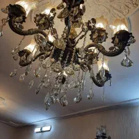 لوستر برنجی .ست پذیرایی