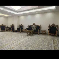مبل۱۰نفره‌همراه‌با‌دوسرویس‌میز‌عسلی|مبلمان خانگی و میز عسلی|کرج, شهرک فرهنگیان|دیوار