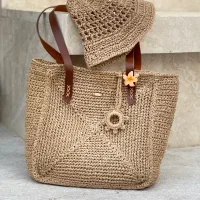 کیف رافیا هدیه روز مادر|کیف، کفش، کمربند|شیراز, دینکان|دیوار